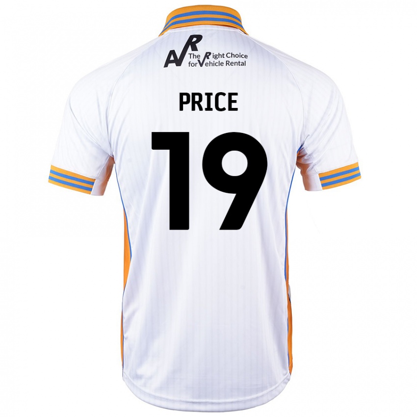 Niño Camiseta Jack Price #19 Blanco 2ª Equipación 2024/25 La Camisa Perú