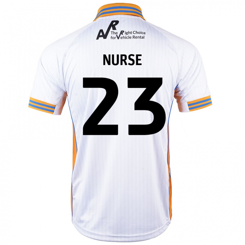 Niño Camiseta George Nurse #23 Blanco 2ª Equipación 2024/25 La Camisa Perú