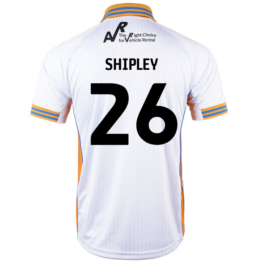 Niño Camiseta Jordan Shipley #26 Blanco 2ª Equipación 2024/25 La Camisa Perú