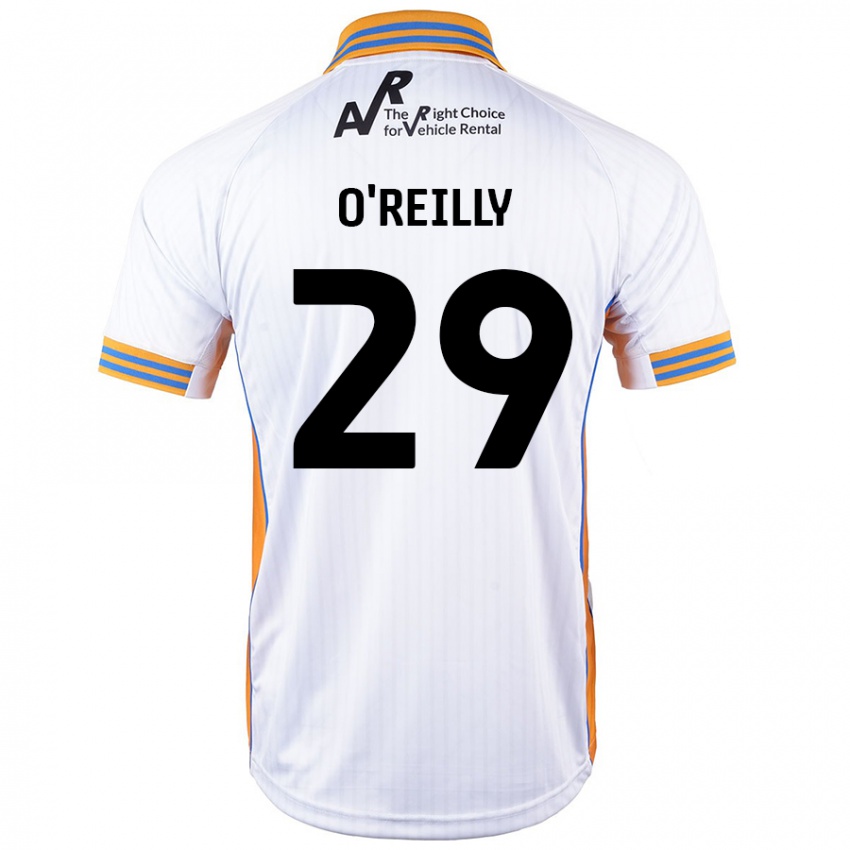 Niño Camiseta Tommi O'reilly #29 Blanco 2ª Equipación 2024/25 La Camisa Perú