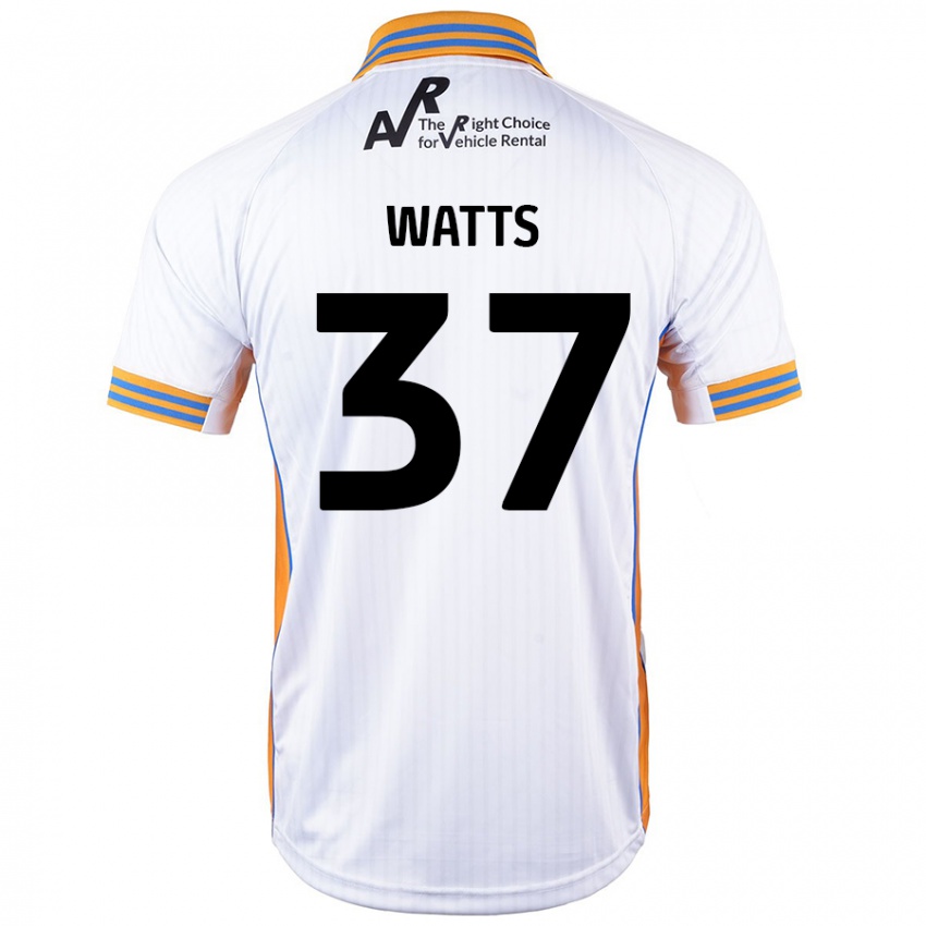 Niño Camiseta Harvey Watts #37 Blanco 2ª Equipación 2024/25 La Camisa Perú