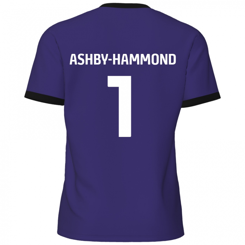 Niño Camiseta Taye Ashby-Hammond #1 Púrpura 2ª Equipación 2024/25 La Camisa Perú