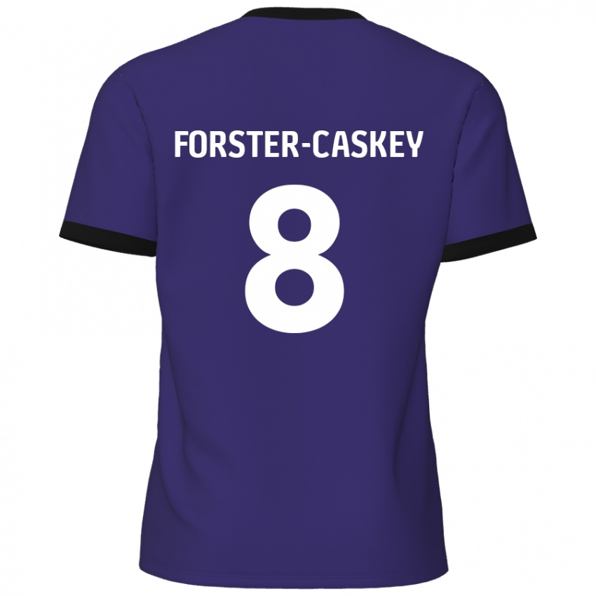 Niño Camiseta Jake Forster-Caskey #8 Púrpura 2ª Equipación 2024/25 La Camisa Perú