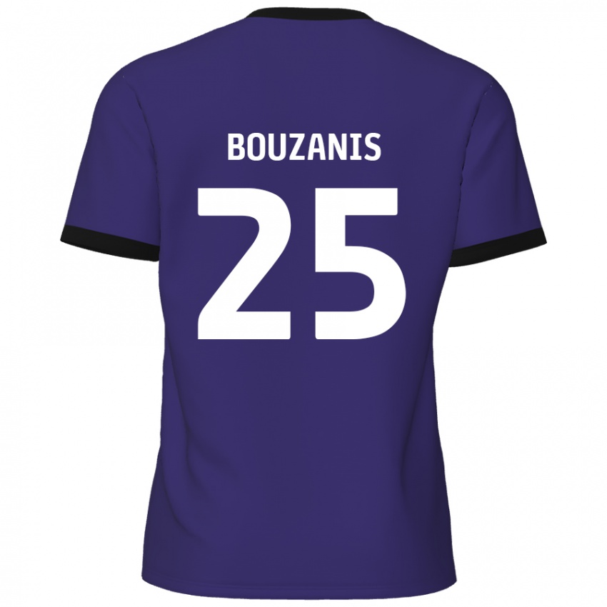 Niño Camiseta Dean Bouzanis #25 Púrpura 2ª Equipación 2024/25 La Camisa Perú