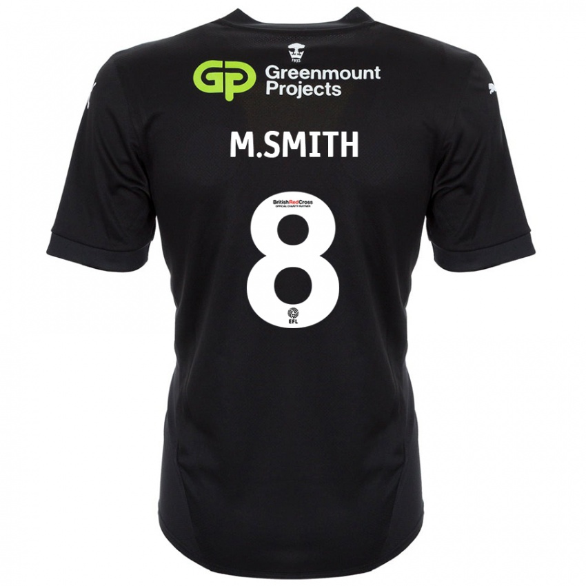 Niño Camiseta Matt Smith #8 Negro 2ª Equipación 2024/25 La Camisa Perú