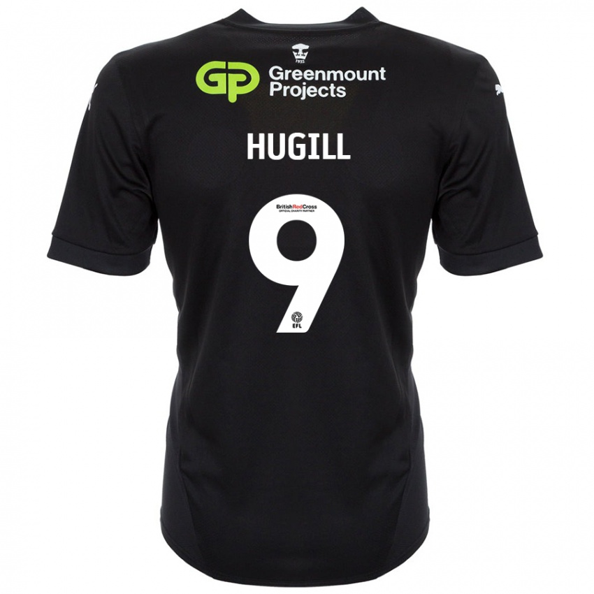 Niño Camiseta Joe Hugill #9 Negro 2ª Equipación 2024/25 La Camisa Perú