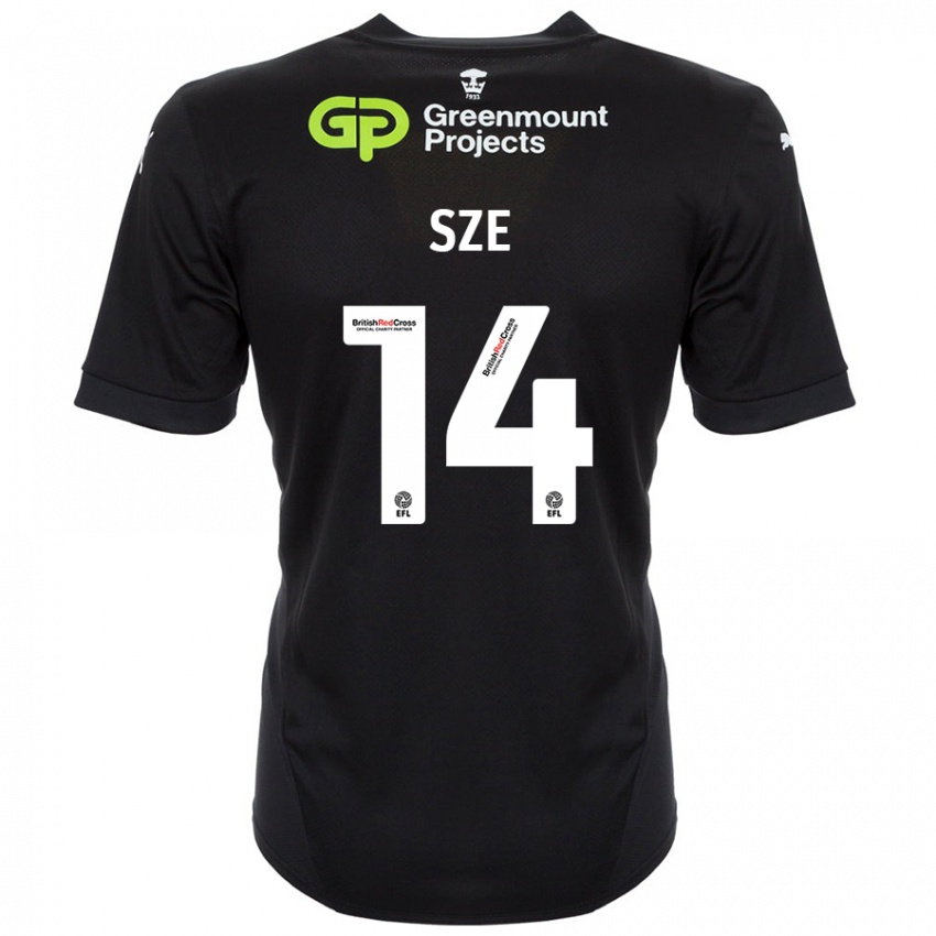 Niño Camiseta Chris Sze #14 Negro 2ª Equipación 2024/25 La Camisa Perú