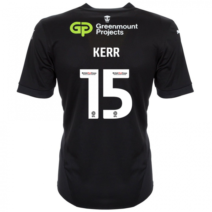 Niño Camiseta Jason Kerr #15 Negro 2ª Equipación 2024/25 La Camisa Perú