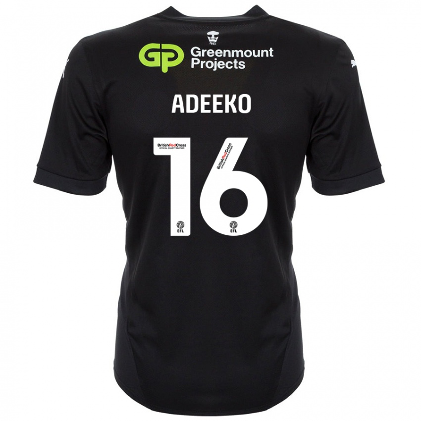 Niño Camiseta Baba Adeeko #16 Negro 2ª Equipación 2024/25 La Camisa Perú