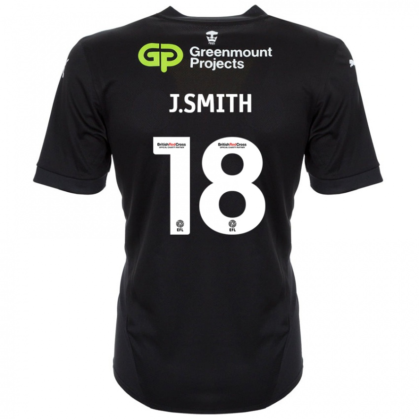 Niño Camiseta Jonny Smith #18 Negro 2ª Equipación 2024/25 La Camisa Perú