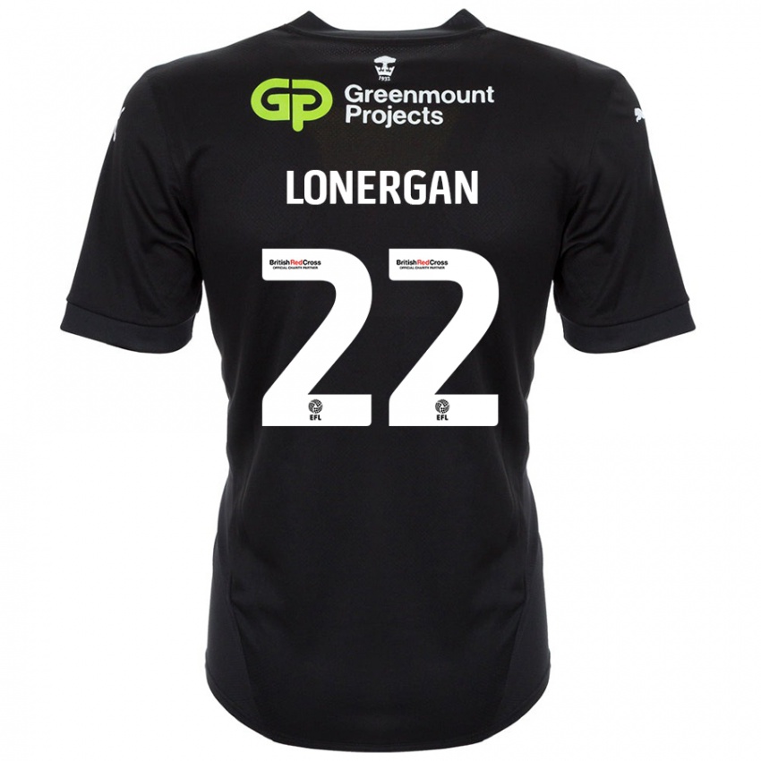 Niño Camiseta Andy Lonergan #22 Negro 2ª Equipación 2024/25 La Camisa Perú