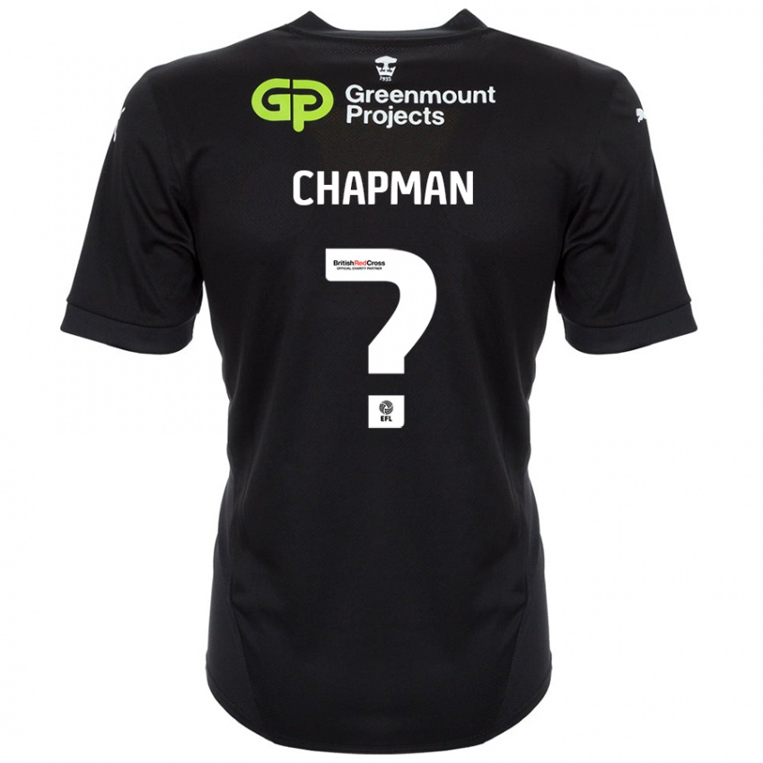 Niño Camiseta Llyton Chapman #0 Negro 2ª Equipación 2024/25 La Camisa Perú