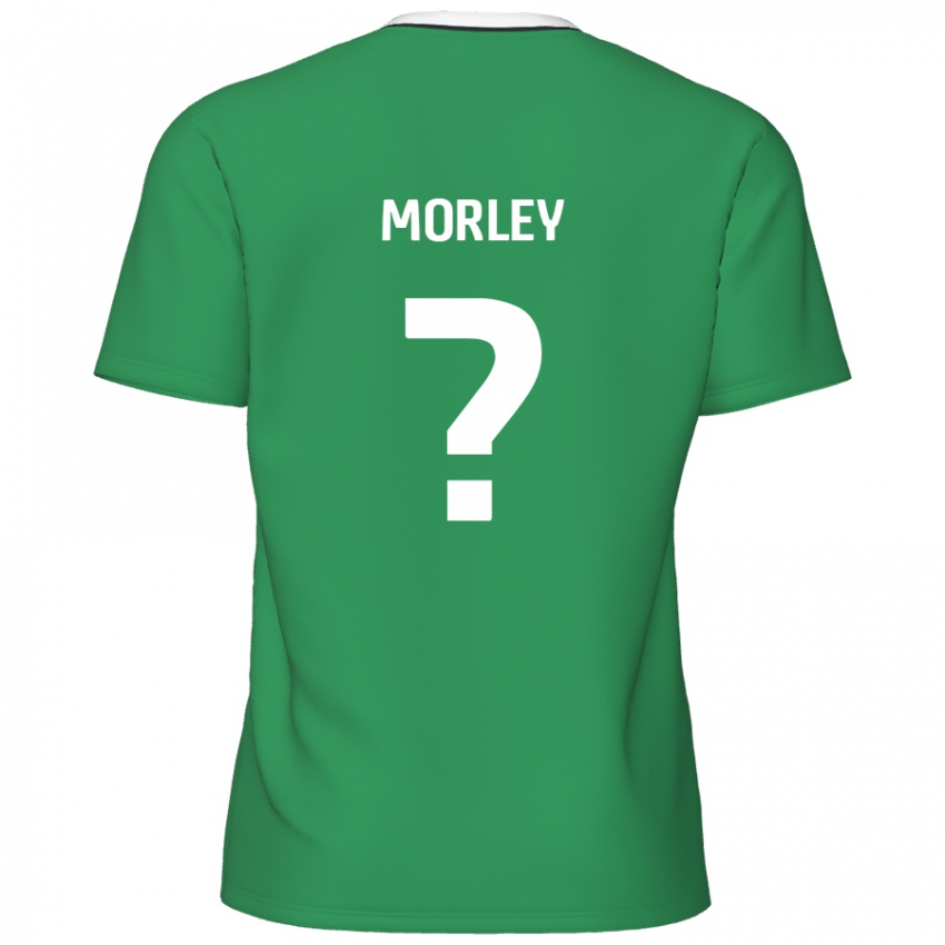 Niño Camiseta Aaron Morley #0 Verde Rayas Blancas 2ª Equipación 2024/25 La Camisa Perú