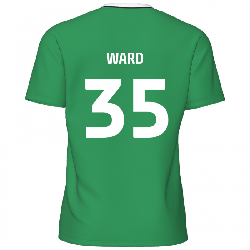 Niño Camiseta Christie Ward #35 Verde Rayas Blancas 2ª Equipación 2024/25 La Camisa Perú