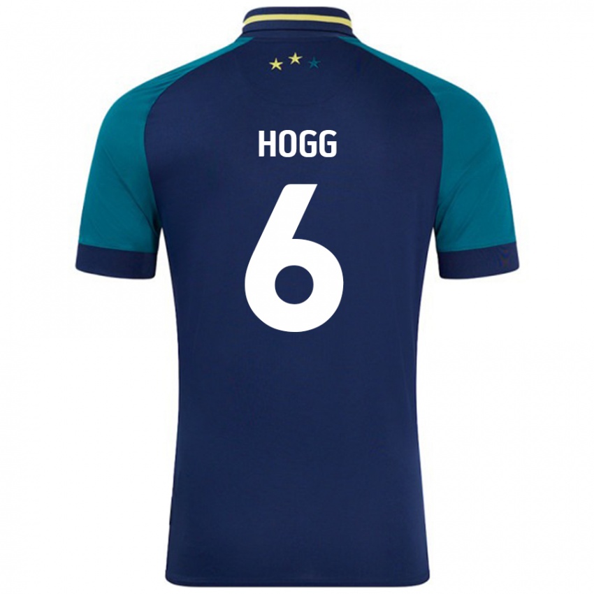 Niño Camiseta Jonathan Hogg #6 Azul Marino Verde Oscuro 2ª Equipación 2024/25 La Camisa Perú