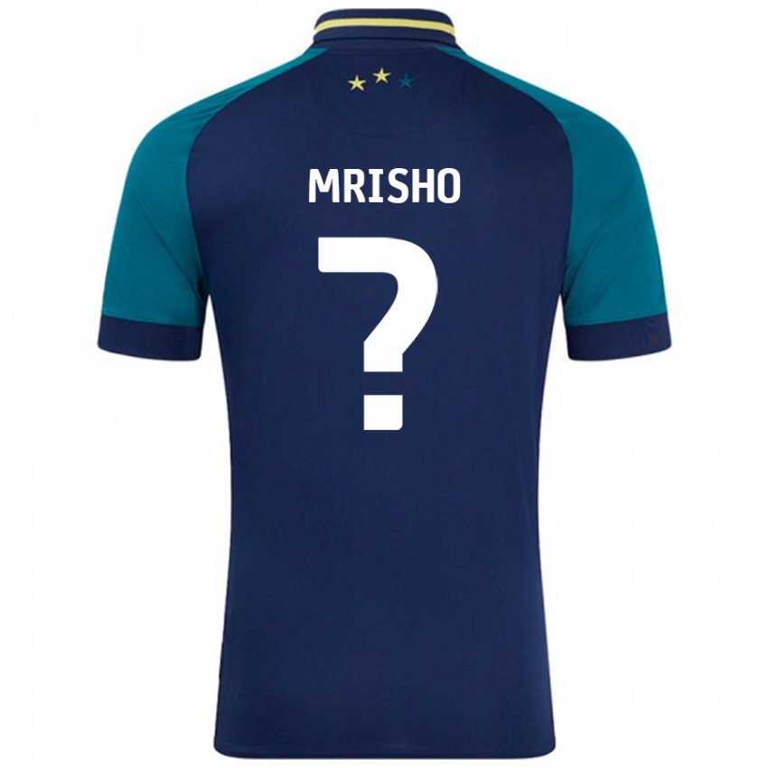 Niño Camiseta Omari Mrisho #0 Azul Marino Verde Oscuro 2ª Equipación 2024/25 La Camisa Perú