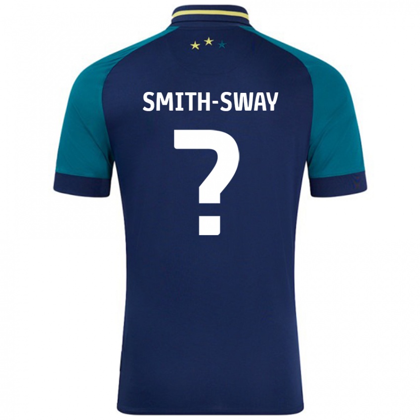 Niño Camiseta Jay Smith-Sway #0 Azul Marino Verde Oscuro 2ª Equipación 2024/25 La Camisa Perú