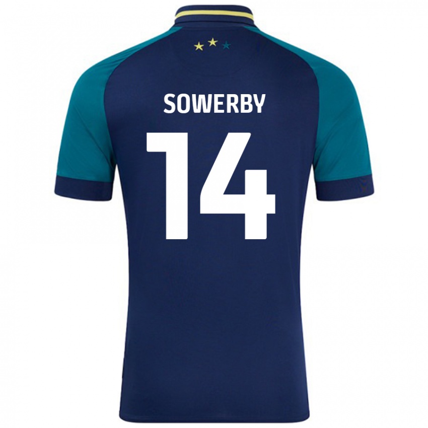 Niño Camiseta Lucy Sowerby #14 Azul Marino Verde Oscuro 2ª Equipación 2024/25 La Camisa Perú