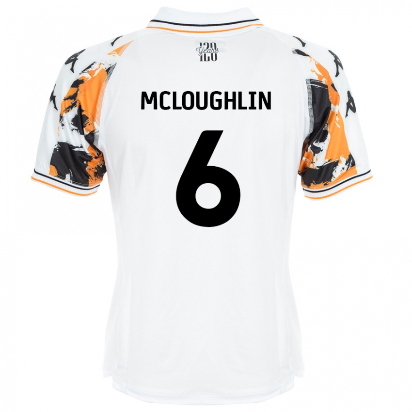 Niño Camiseta Sean Mcloughlin #6 Blanco 2ª Equipación 2024/25 La Camisa Perú