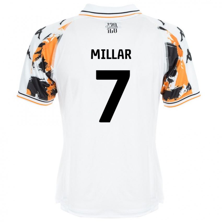 Niño Camiseta Liam Millar #7 Blanco 2ª Equipación 2024/25 La Camisa Perú