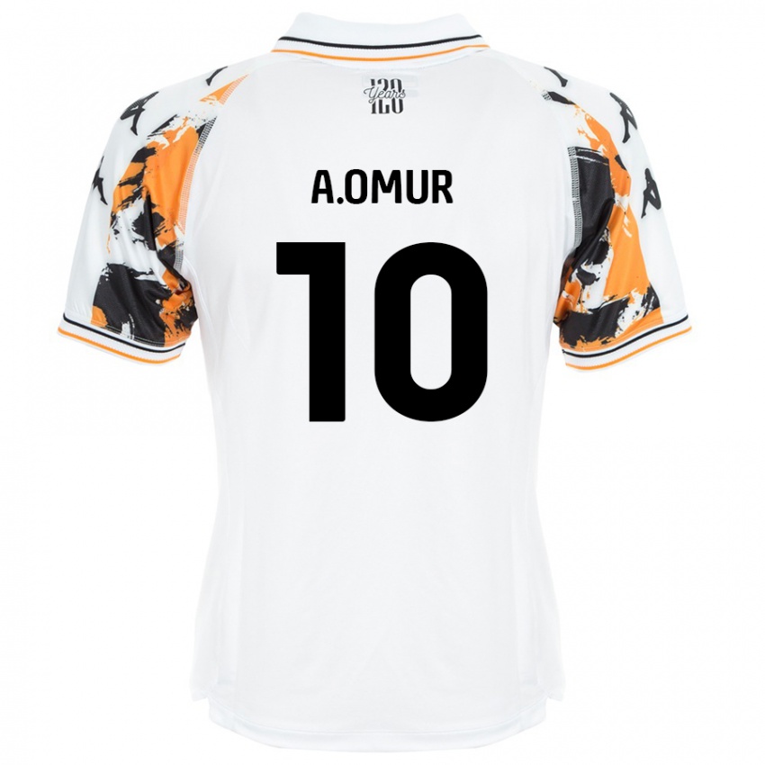 Niño Camiseta Abdülkadir Ömür #10 Blanco 2ª Equipación 2024/25 La Camisa Perú