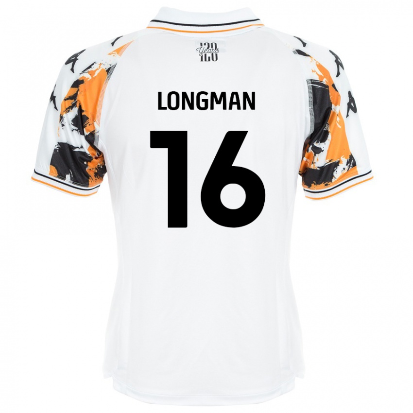 Niño Camiseta Ryan Longman #16 Blanco 2ª Equipación 2024/25 La Camisa Perú