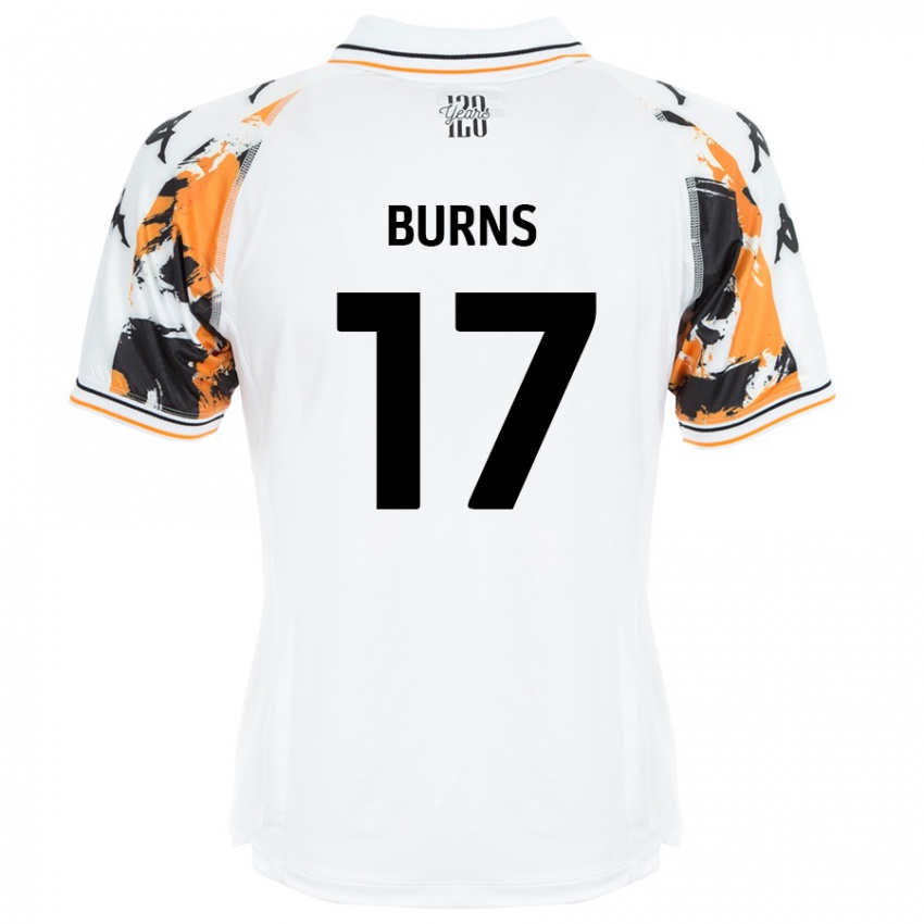 Niño Camiseta Finley Burns #17 Blanco 2ª Equipación 2024/25 La Camisa Perú