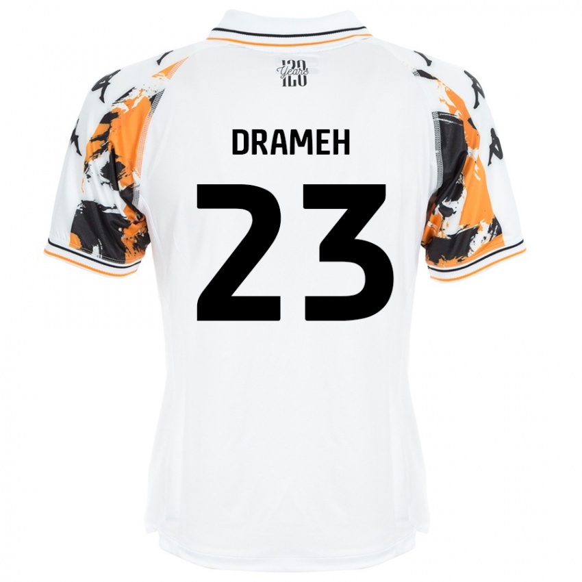 Niño Camiseta Cody Drameh #23 Blanco 2ª Equipación 2024/25 La Camisa Perú