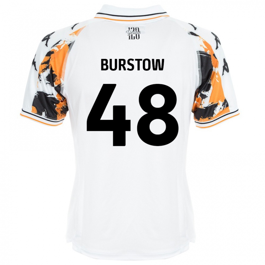 Niño Camiseta Mason Burstow #48 Blanco 2ª Equipación 2024/25 La Camisa Perú