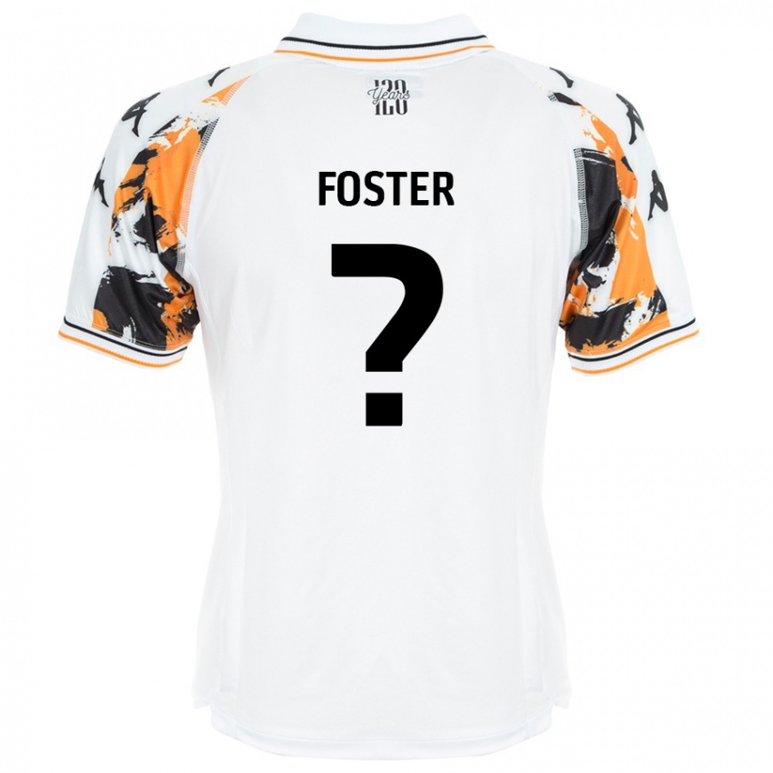 Niño Camiseta Owen Foster #0 Blanco 2ª Equipación 2024/25 La Camisa Perú