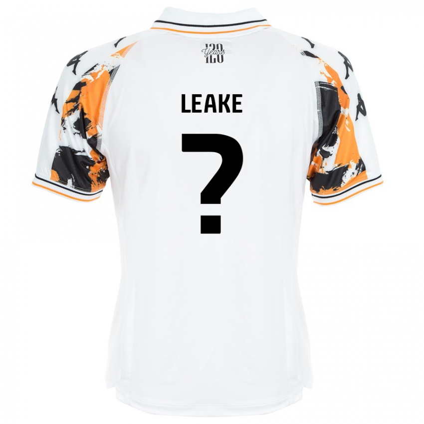 Niño Camiseta Jake Leake #0 Blanco 2ª Equipación 2024/25 La Camisa Perú