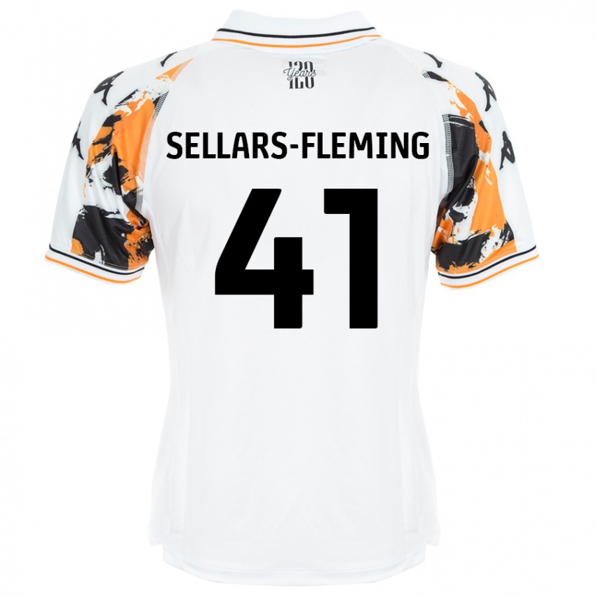 Niño Camiseta Tyrell Sellars-Fleming #41 Blanco 2ª Equipación 2024/25 La Camisa Perú