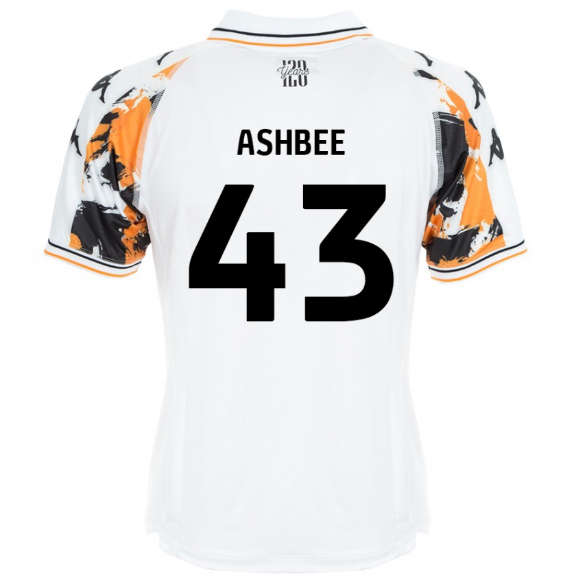 Niño Camiseta Stanley Ashbee #43 Blanco 2ª Equipación 2024/25 La Camisa Perú