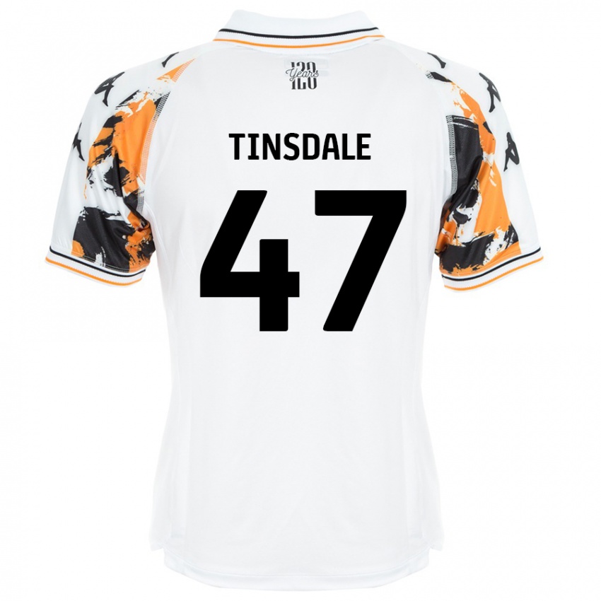 Niño Camiseta Nathan Tinsdale #47 Blanco 2ª Equipación 2024/25 La Camisa Perú