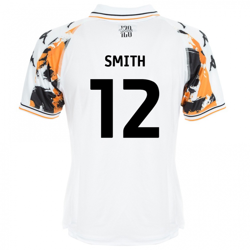 Niño Camiseta Emily Smith #12 Blanco 2ª Equipación 2024/25 La Camisa Perú