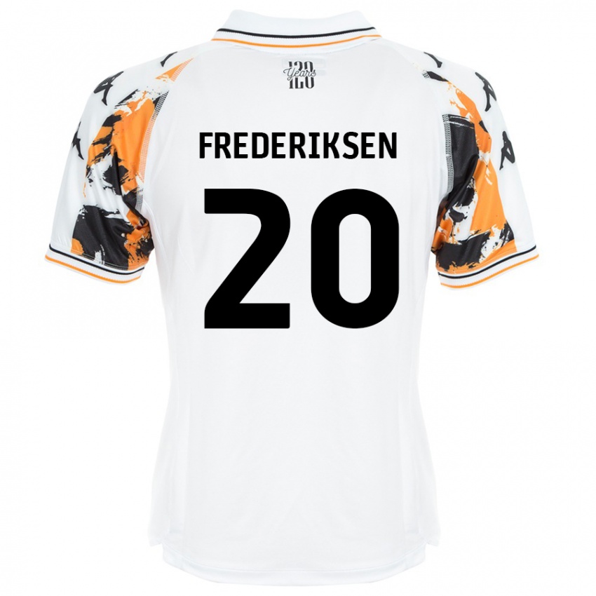 Niño Camiseta Abbey Frederiksen #20 Blanco 2ª Equipación 2024/25 La Camisa Perú