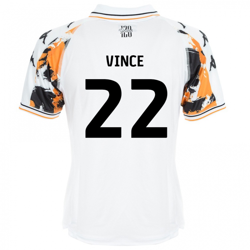 Niño Camiseta Anna Vince #22 Blanco 2ª Equipación 2024/25 La Camisa Perú