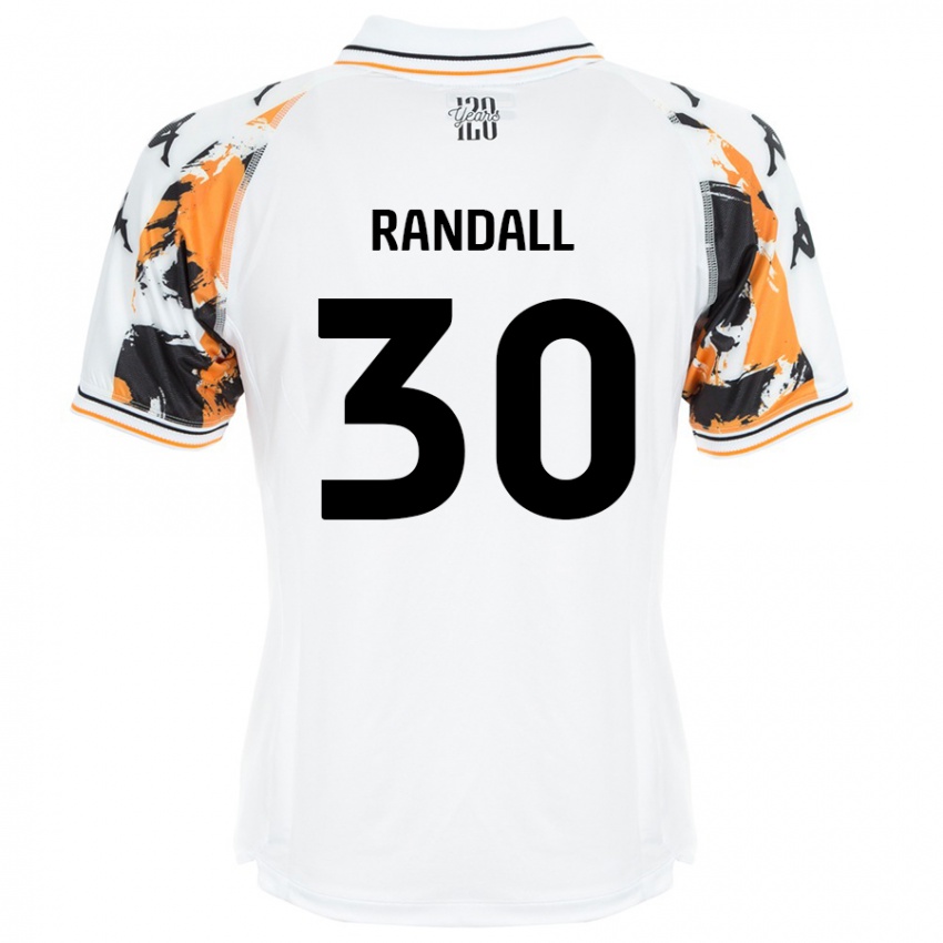 Niño Camiseta Jennifer Randall #30 Blanco 2ª Equipación 2024/25 La Camisa Perú