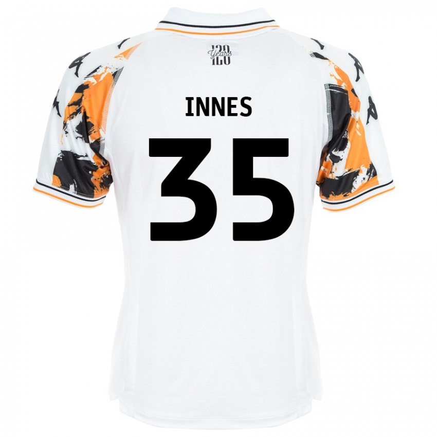 Niño Camiseta Emma Innes #35 Blanco 2ª Equipación 2024/25 La Camisa Perú