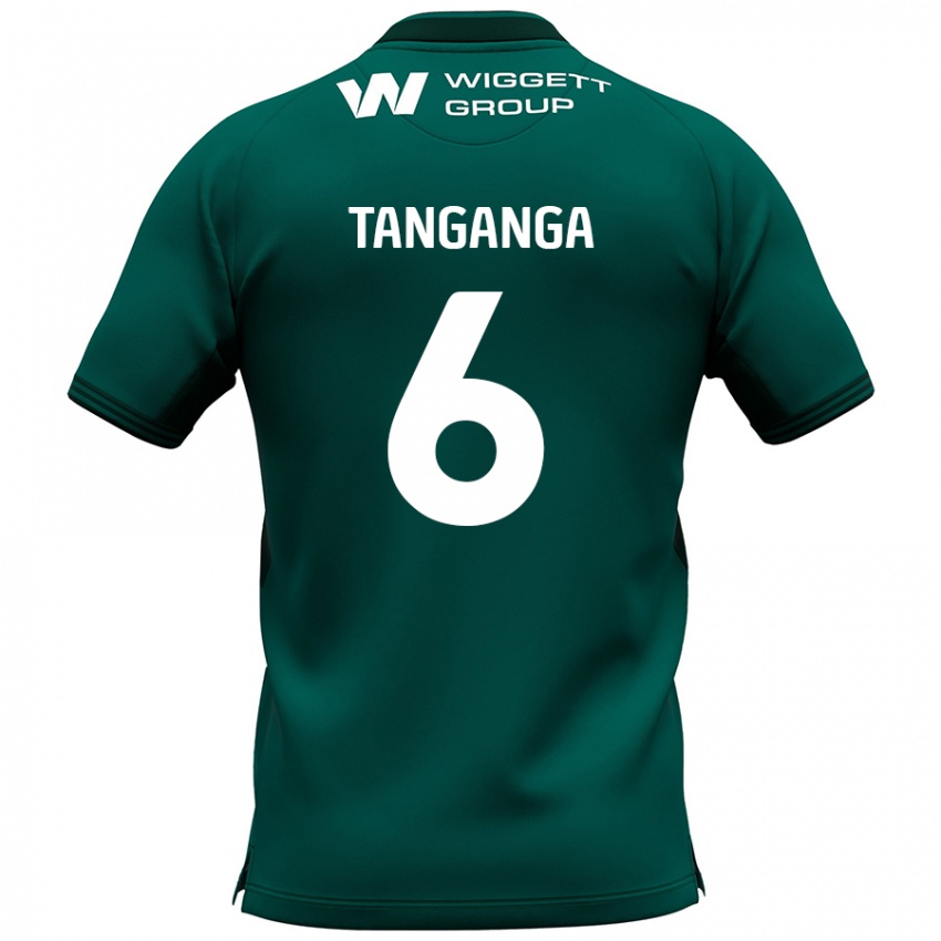 Niño Camiseta Japhet Tanganga #6 Verde 2ª Equipación 2024/25 La Camisa Perú