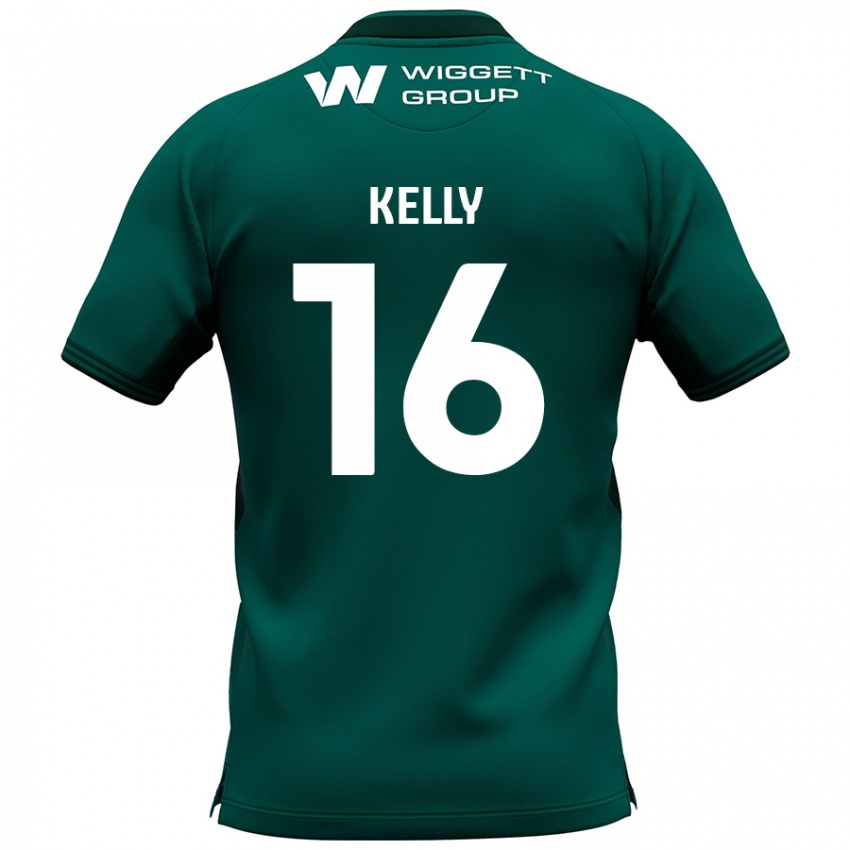 Niño Camiseta Daniel Kelly #16 Verde 2ª Equipación 2024/25 La Camisa Perú