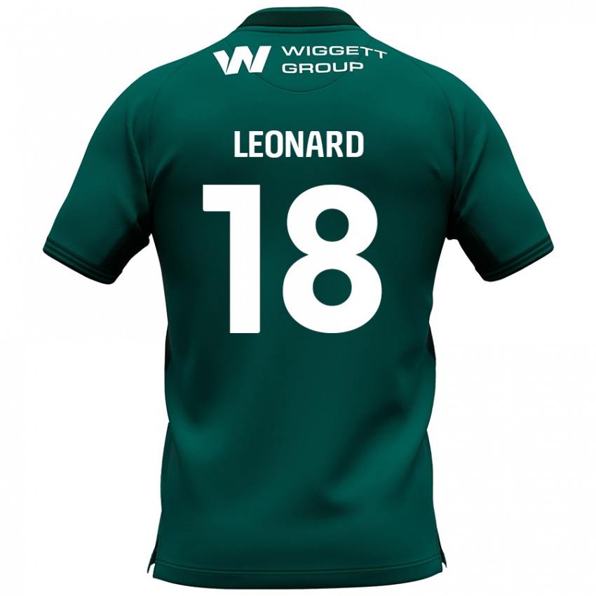 Niño Camiseta Ryan Leonard #18 Verde 2ª Equipación 2024/25 La Camisa Perú