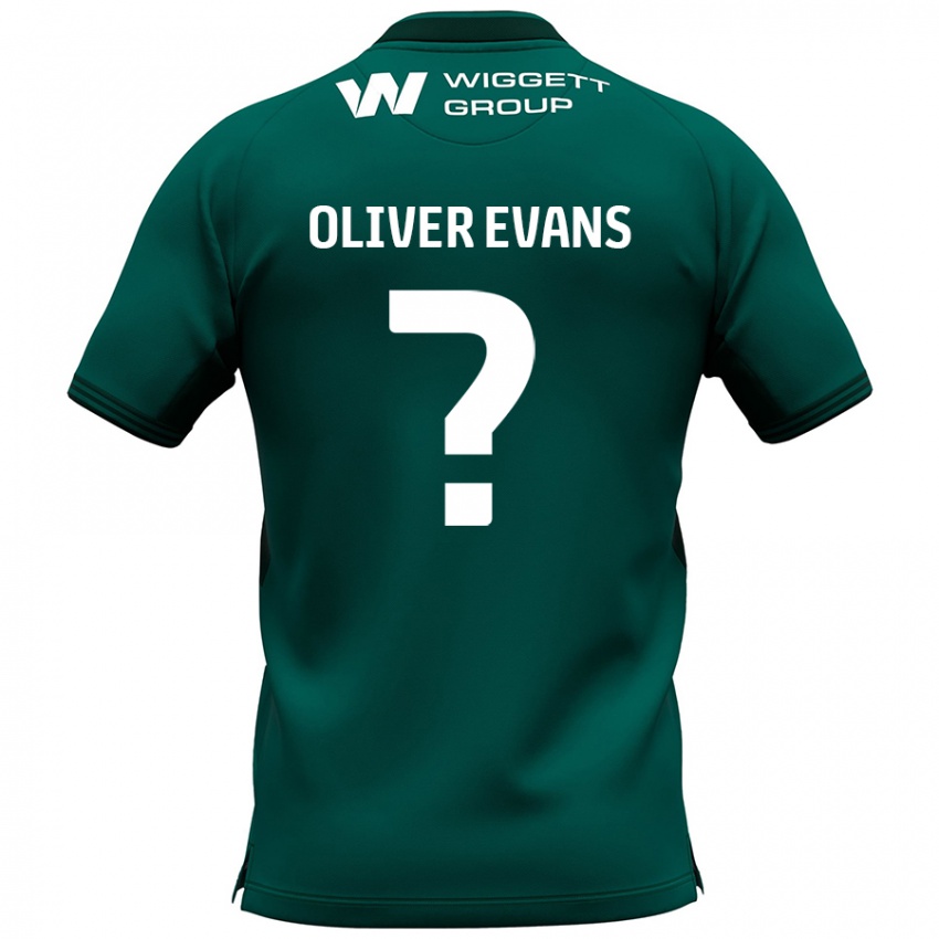 Niño Camiseta Oliver Evans #0 Verde 2ª Equipación 2024/25 La Camisa Perú