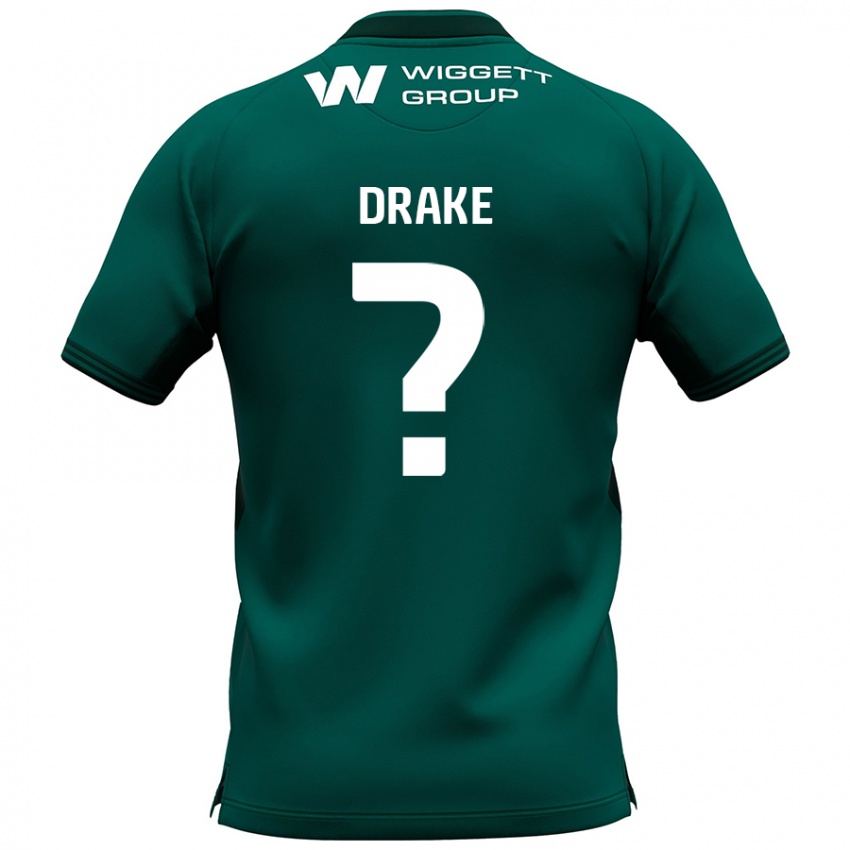 Niño Camiseta Ben Drake #0 Verde 2ª Equipación 2024/25 La Camisa Perú