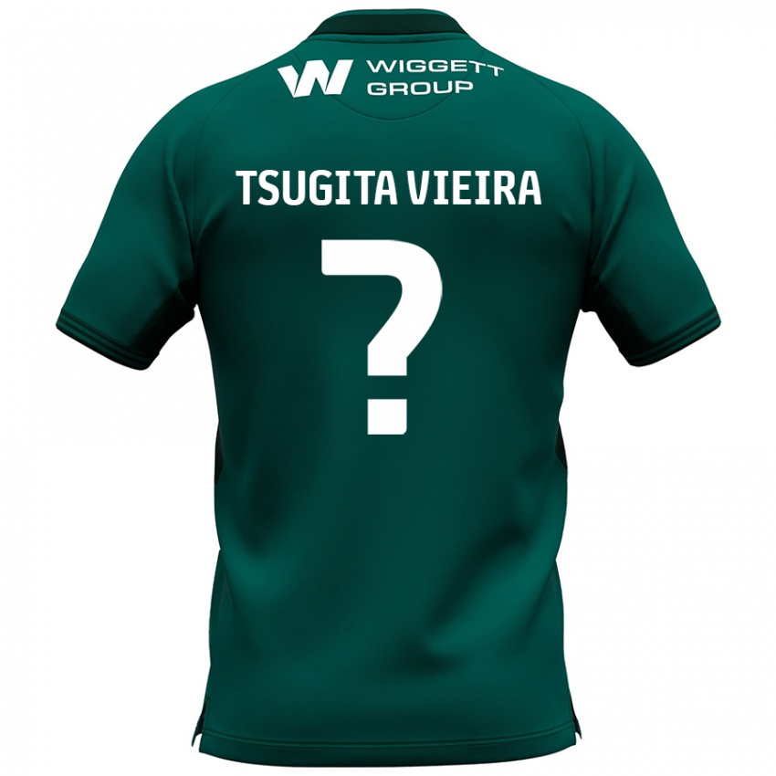 Niño Camiseta Sacha Tsugita Vieira #0 Verde 2ª Equipación 2024/25 La Camisa Perú