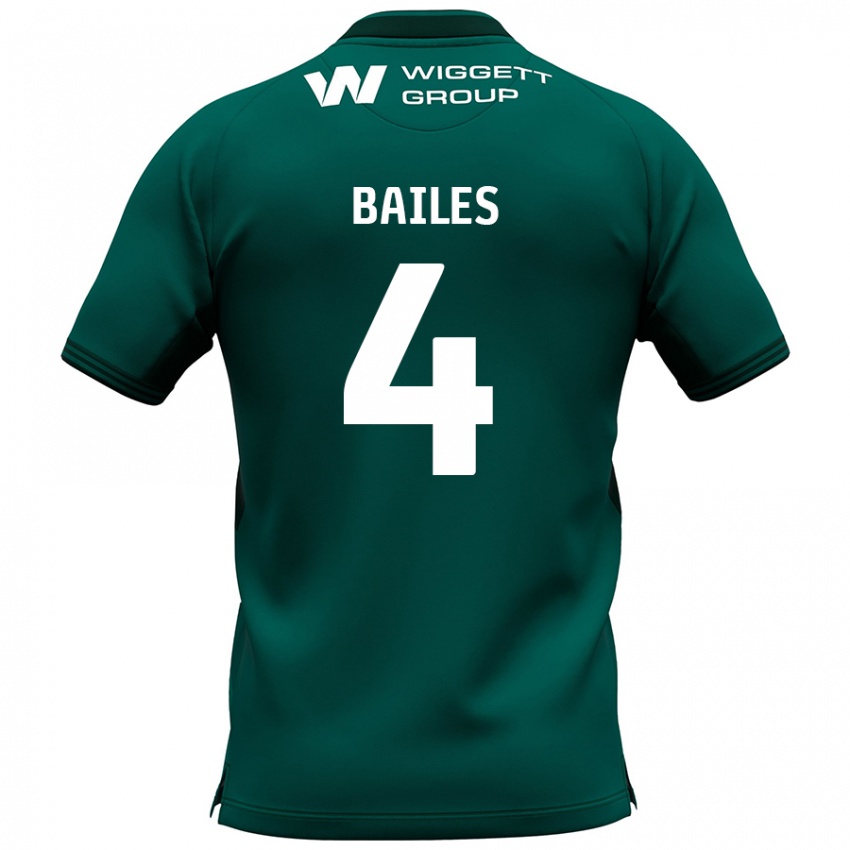 Niño Camiseta Freya Bailes #4 Verde 2ª Equipación 2024/25 La Camisa Perú