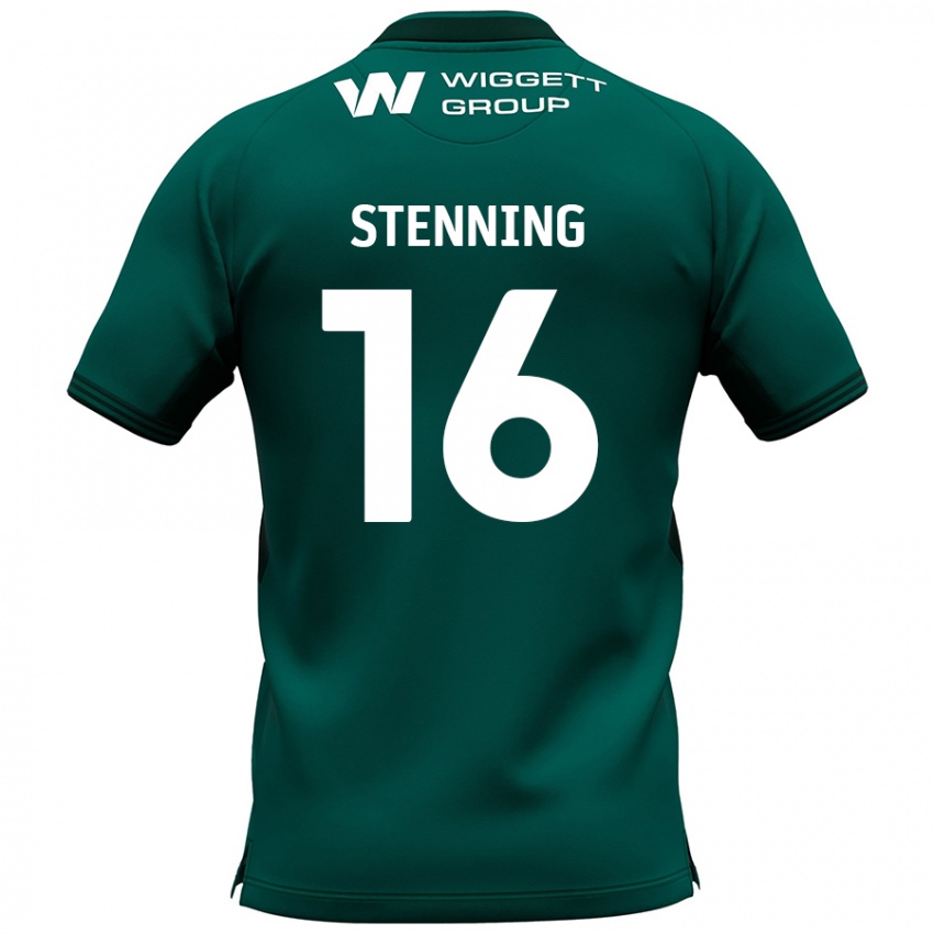 Niño Camiseta Ellie Stenning #16 Verde 2ª Equipación 2024/25 La Camisa Perú