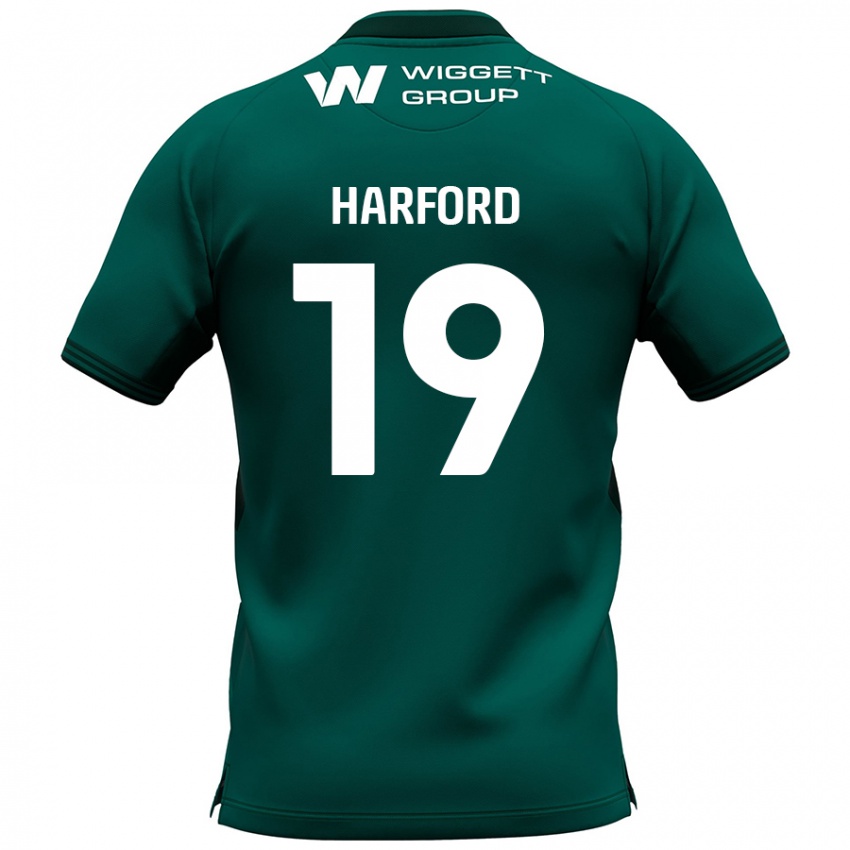 Niño Camiseta Beth Harford #19 Verde 2ª Equipación 2024/25 La Camisa Perú