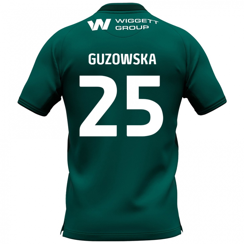 Niño Camiseta Sara Guzowska #25 Verde 2ª Equipación 2024/25 La Camisa Perú