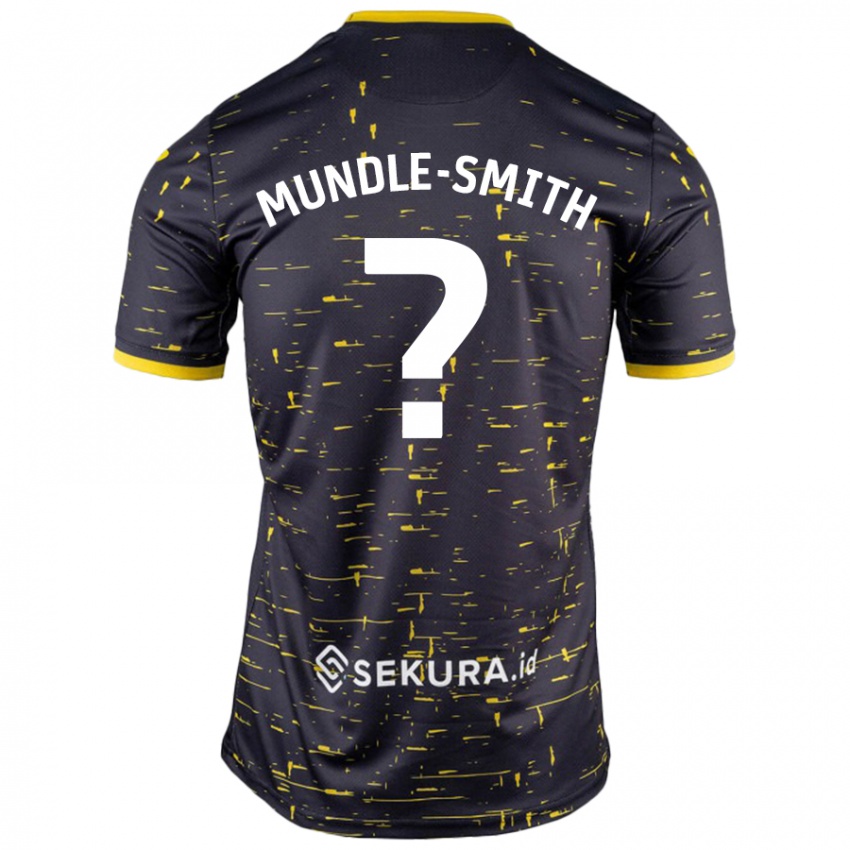 Niño Camiseta Errol Mundle-Smith #0 Negro Amarillo 2ª Equipación 2024/25 La Camisa Perú